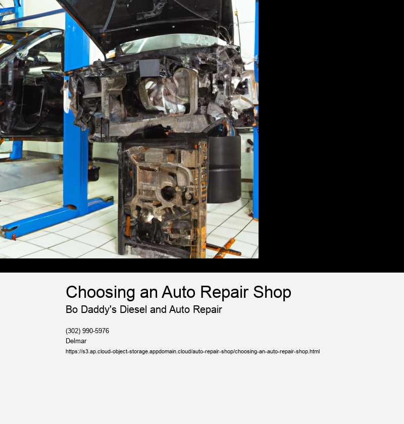 Choosing an Auto Repair Shop